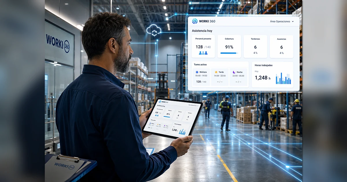 Gestion de asistencia laboral en WORKI 360