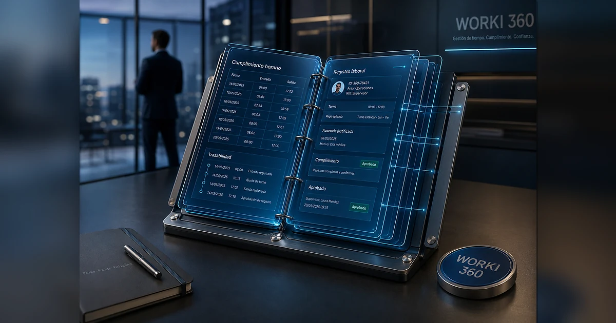 Gestion de asistencia laboral en WORKI 360