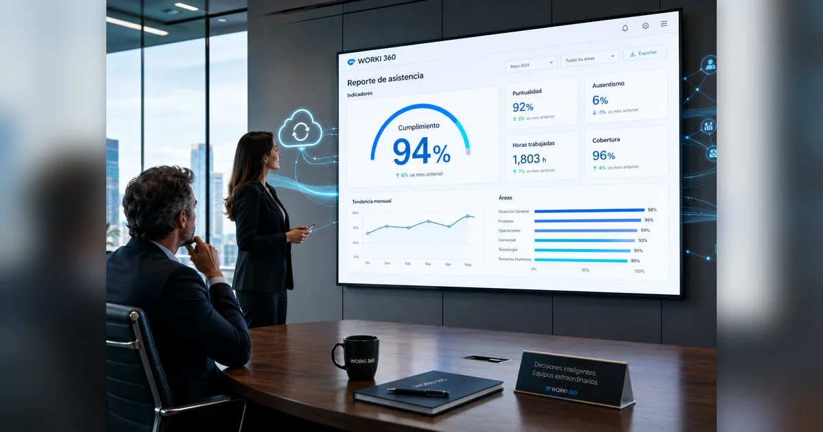 Gestion de asistencia laboral en WORKI 360