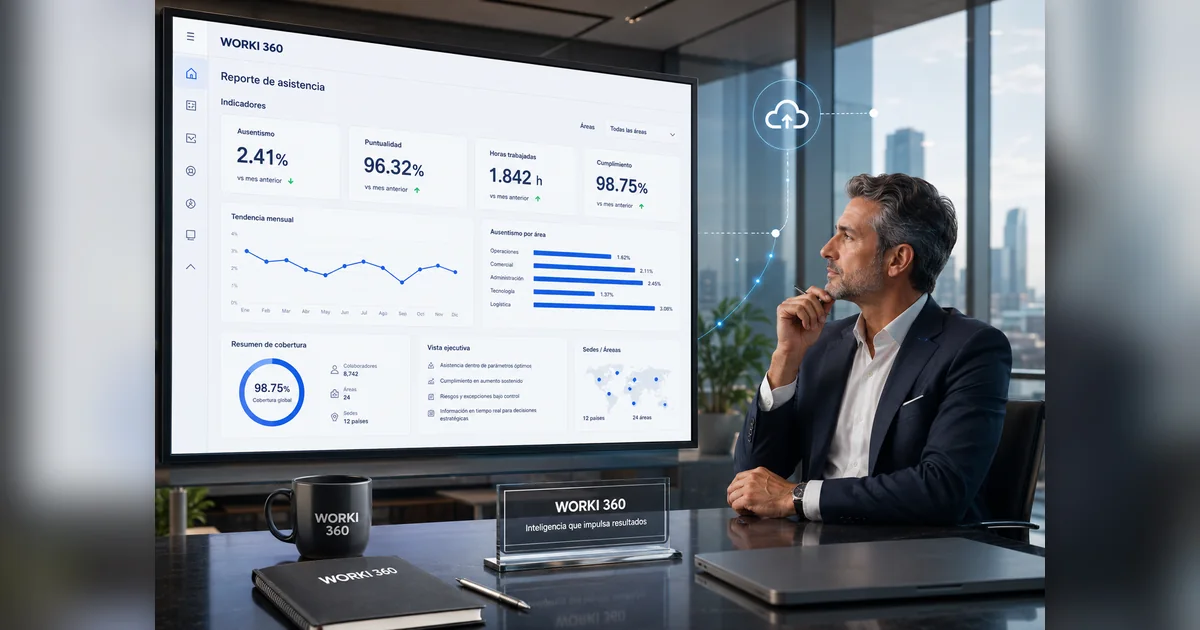 Gestion de asistencia laboral en WORKI 360