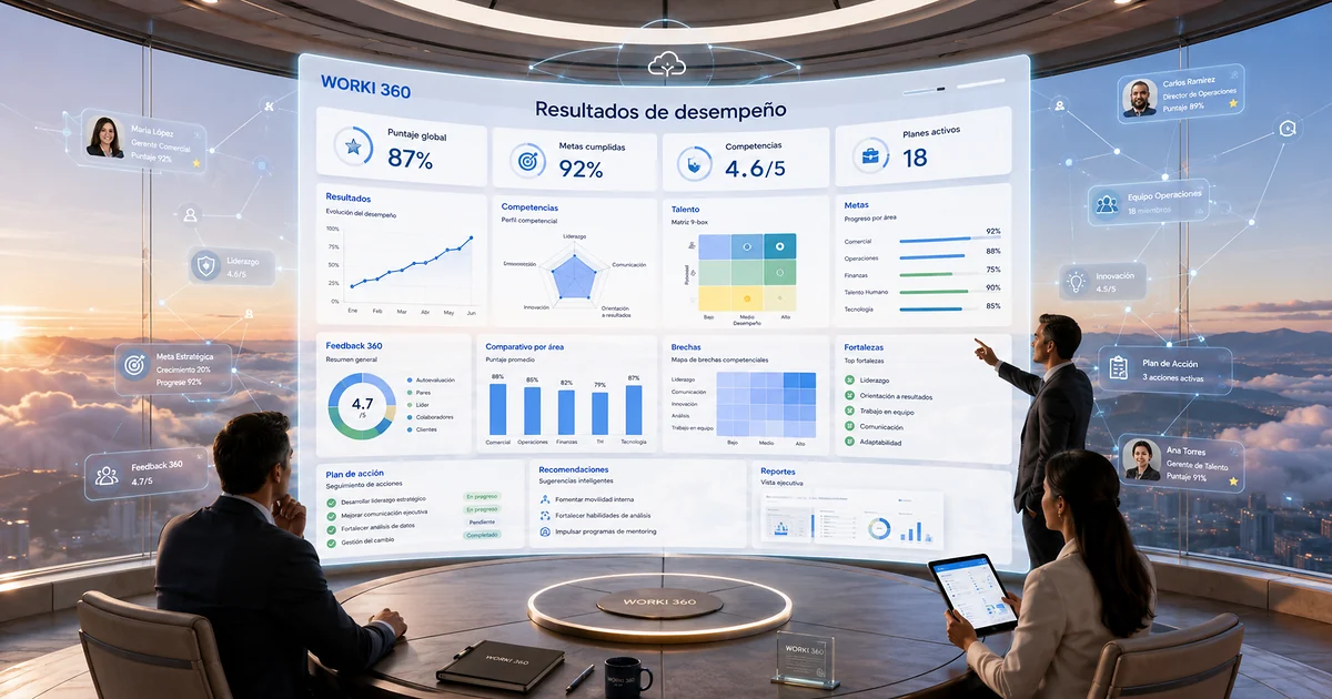 Gestion de encuestas de clima laboral en WORKI 360