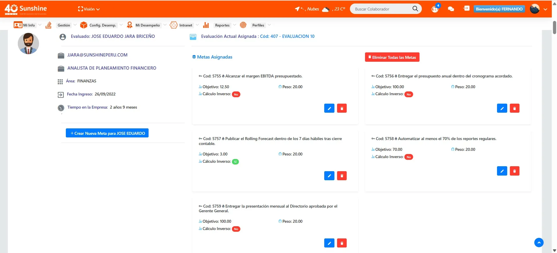 Objetivos y metas medibles: OKR y KPI dentro de la plataforma de evaluación de desempeño Worki 360