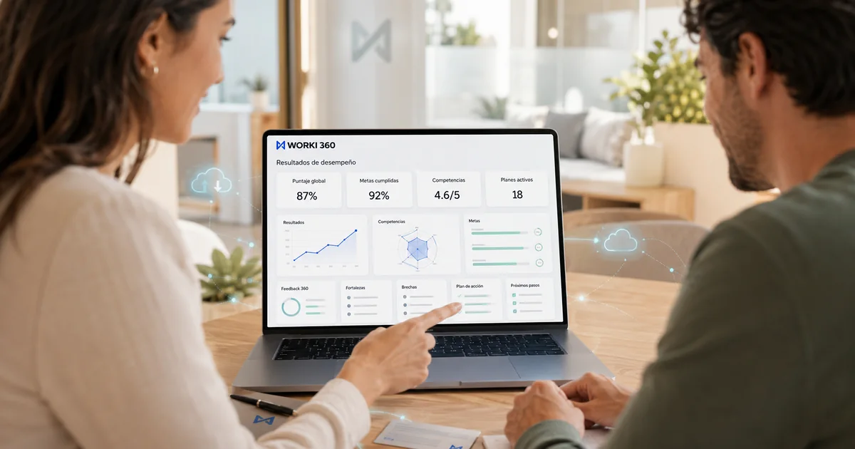 Objetivos y metas medibles: OKR y KPI dentro de la plataforma de evaluación de desempeño Worki 360