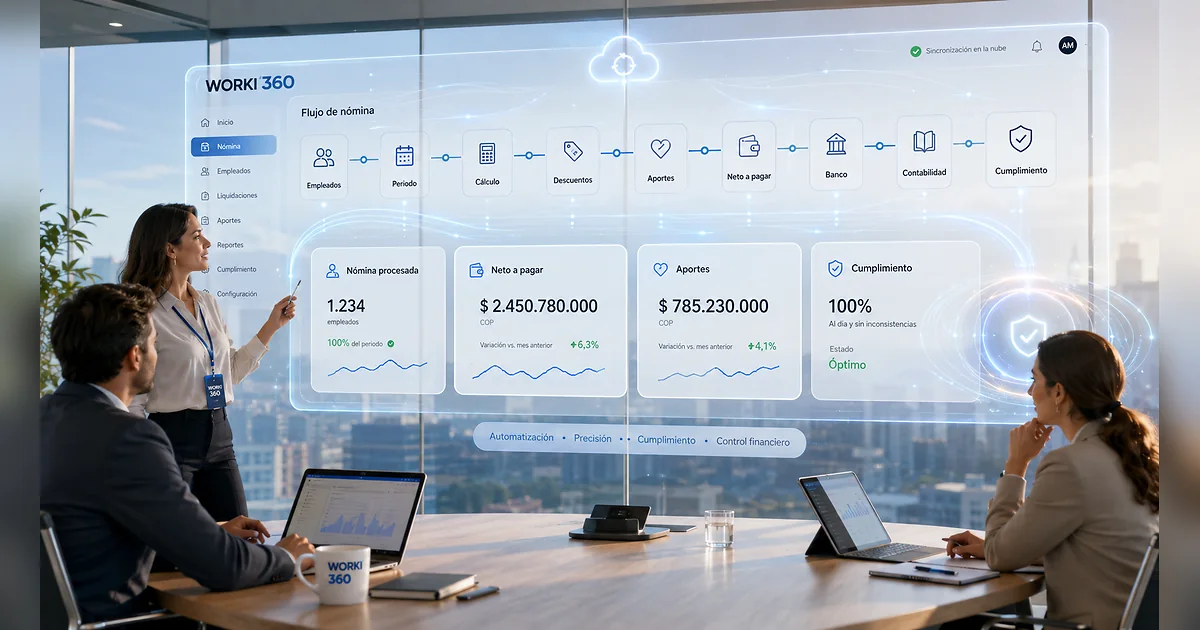 Gestion de planillas para empresas en WORKI 360