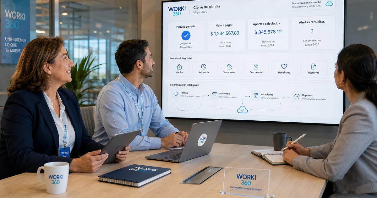 Gestion de planillas para empresas en WORKI 360