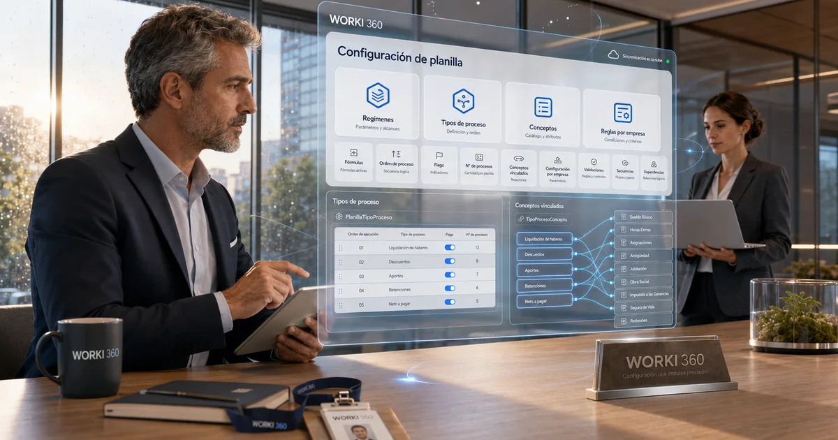 Gestion de planillas para empresas en WORKI 360