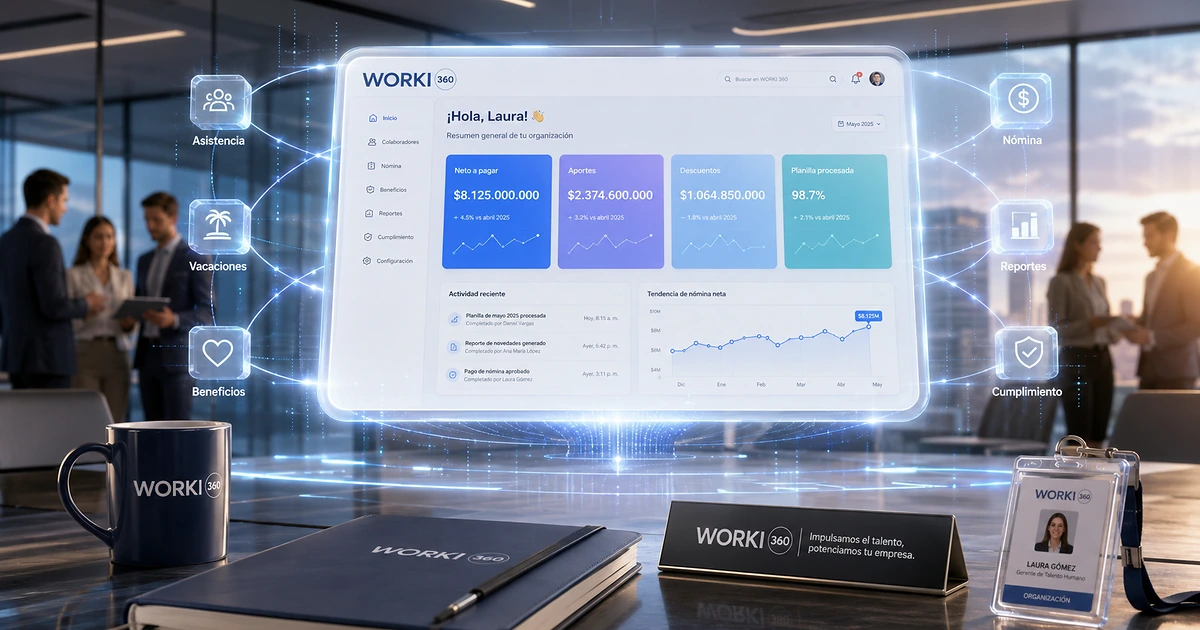 Gestion de planillas para empresas en WORKI 360