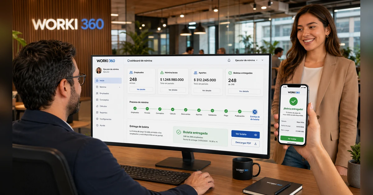 Gestion de planillas para empresas en WORKI 360