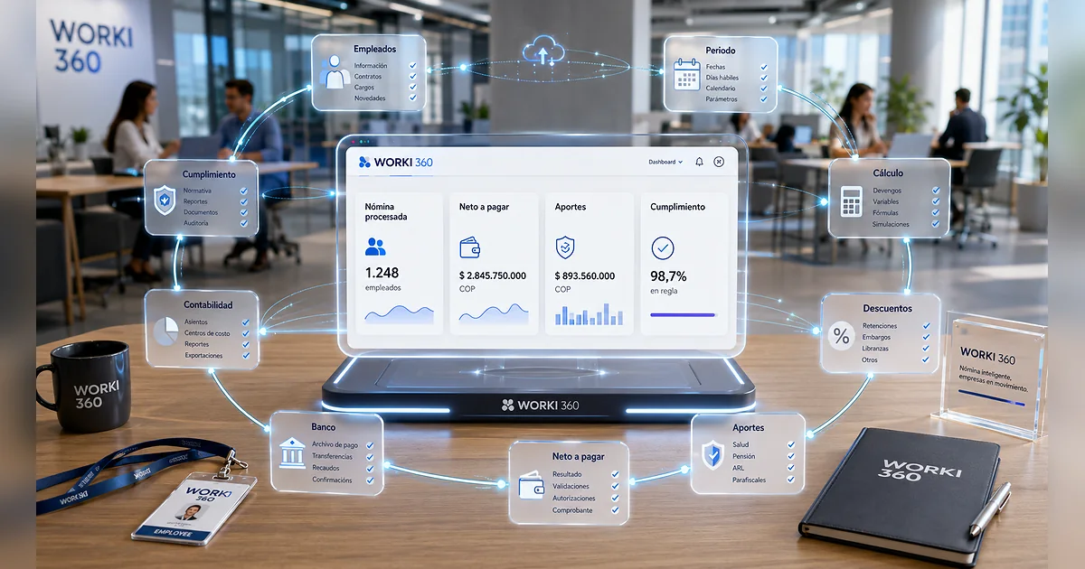 Gestion de planillas para empresas en WORKI 360