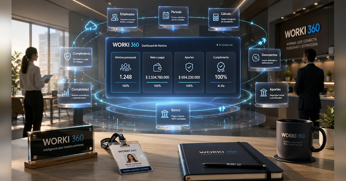 Gestion de planillas para empresas en WORKI 360