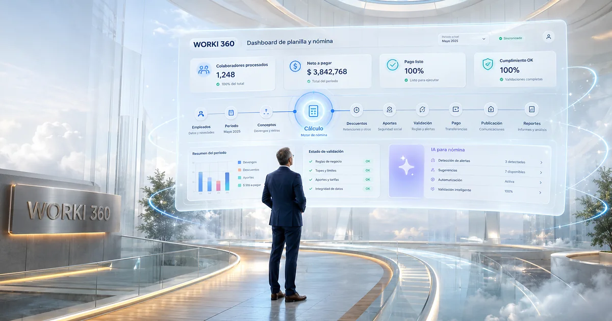Gestion de planillas para empresas en WORKI 360