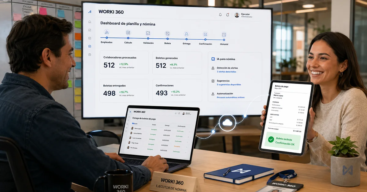Gestion de planillas para empresas en WORKI 360