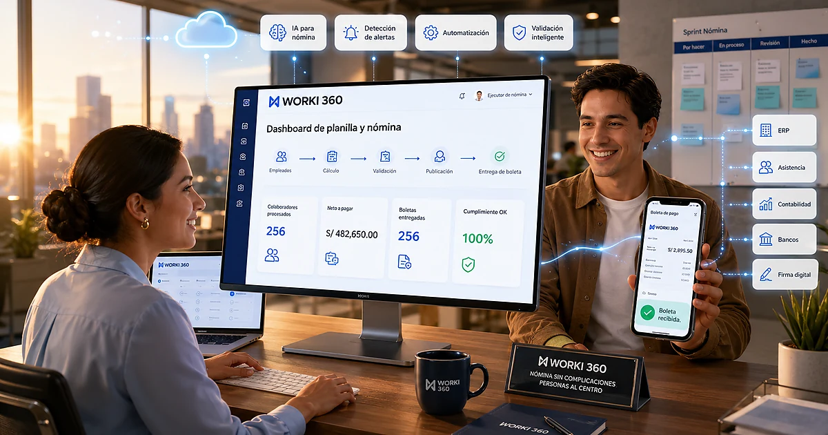 Gestion de planillas para empresas en WORKI 360