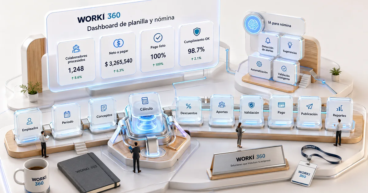 Sistema de gestion de planillas en WORKI 360