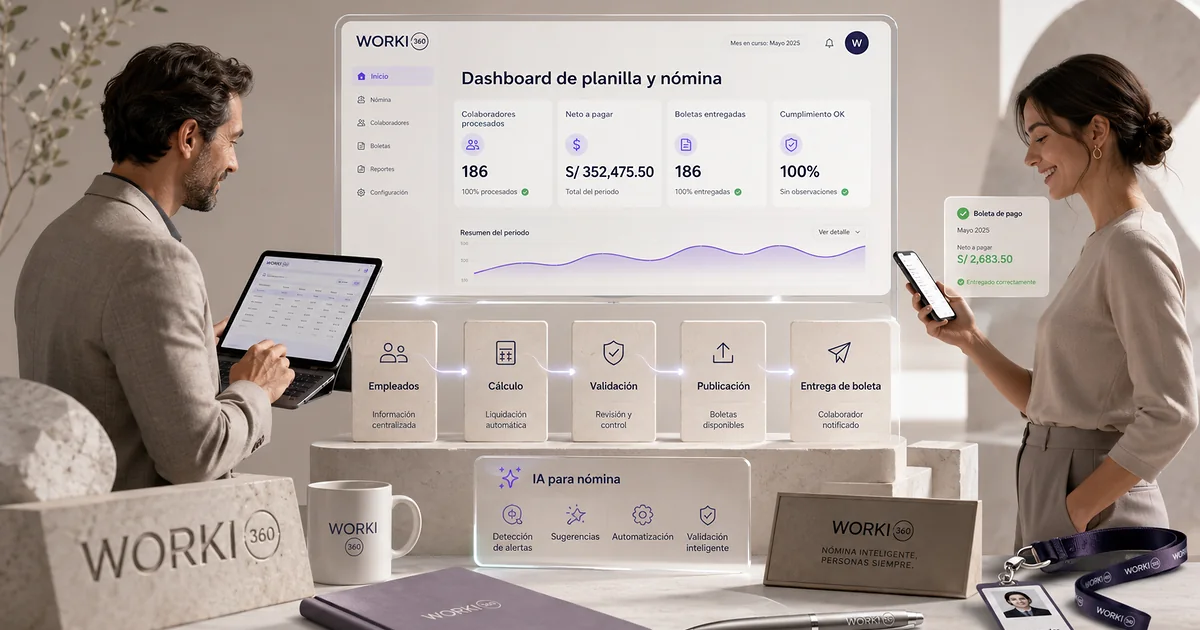 Gestion de planillas para empresas en WORKI 360