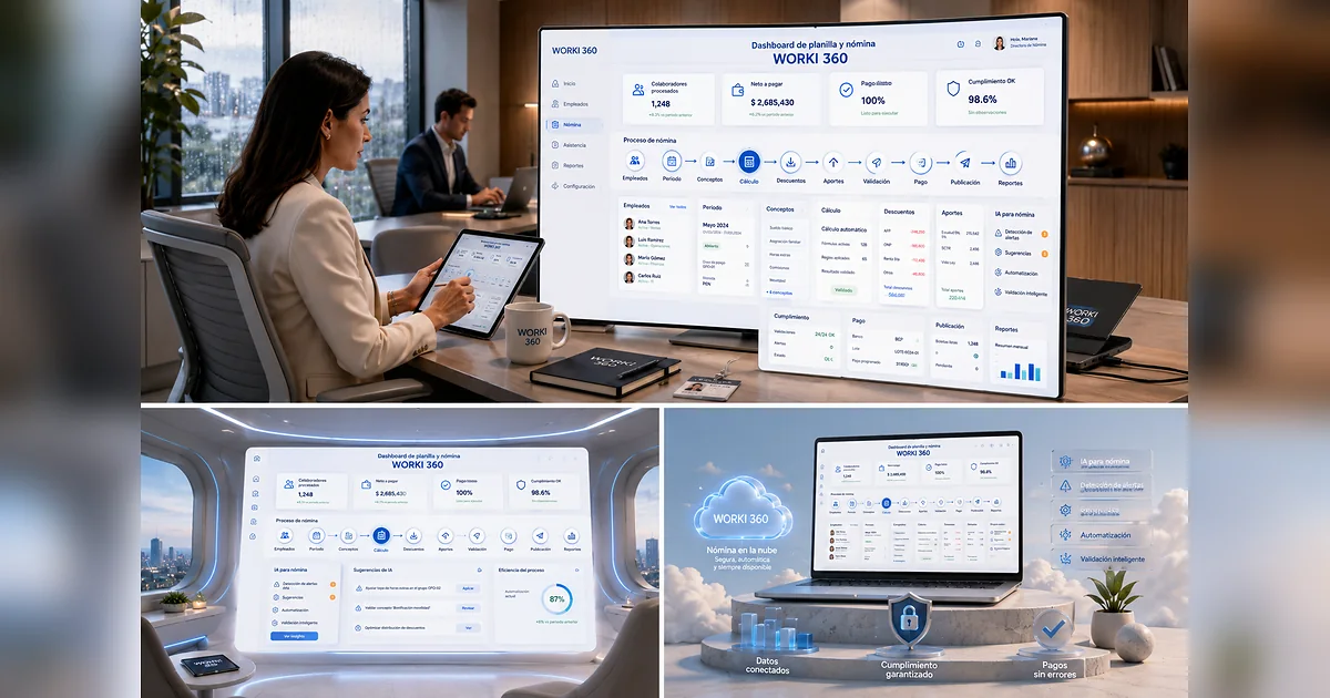 Gestion de planillas para empresas en WORKI 360