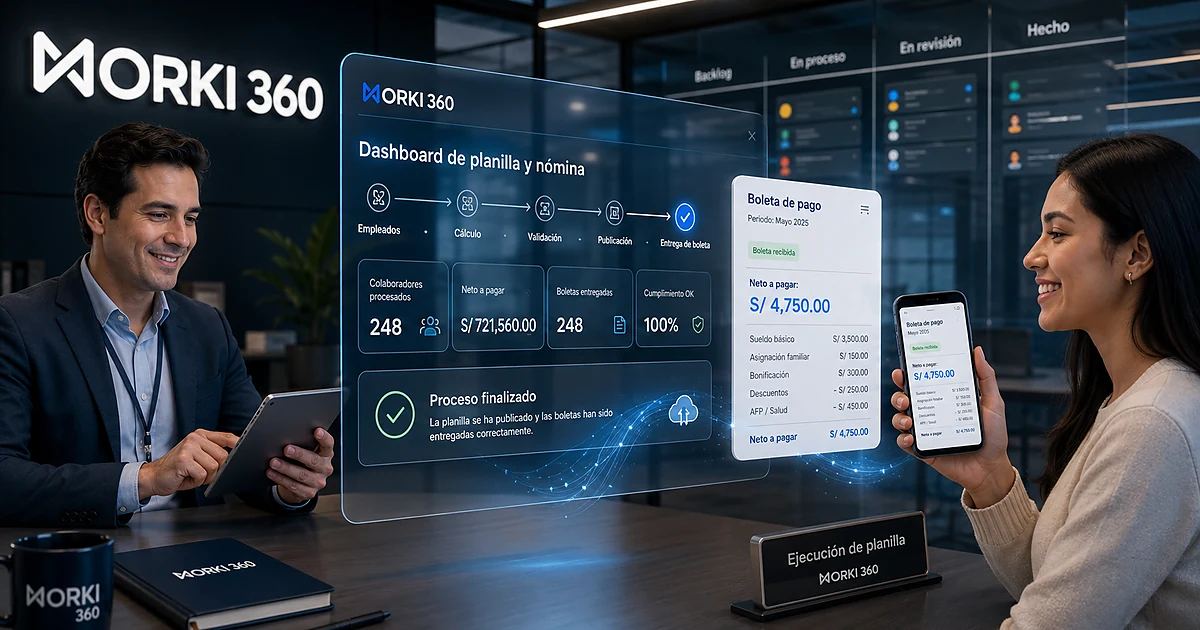 Gestion de planillas para empresas en WORKI 360