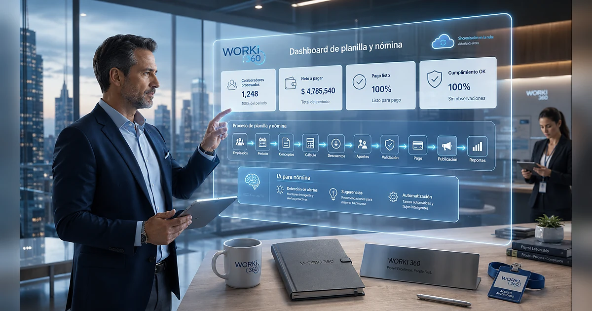 Gestion de planillas para empresas en WORKI 360