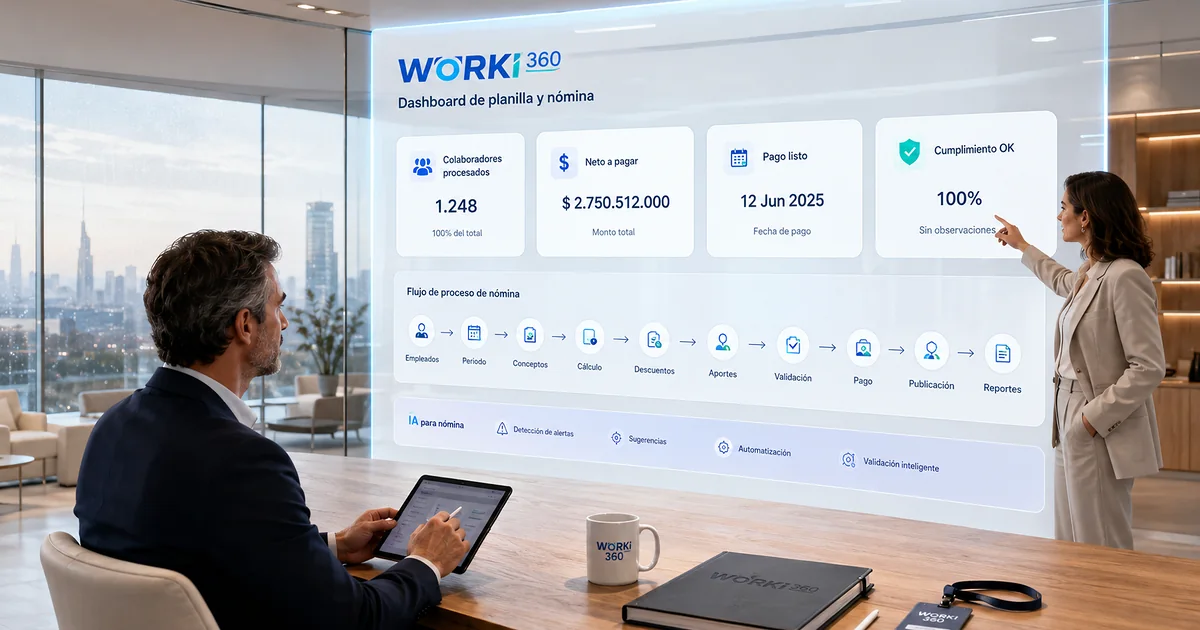 Sistema de gestion de planillas en WORKI 360