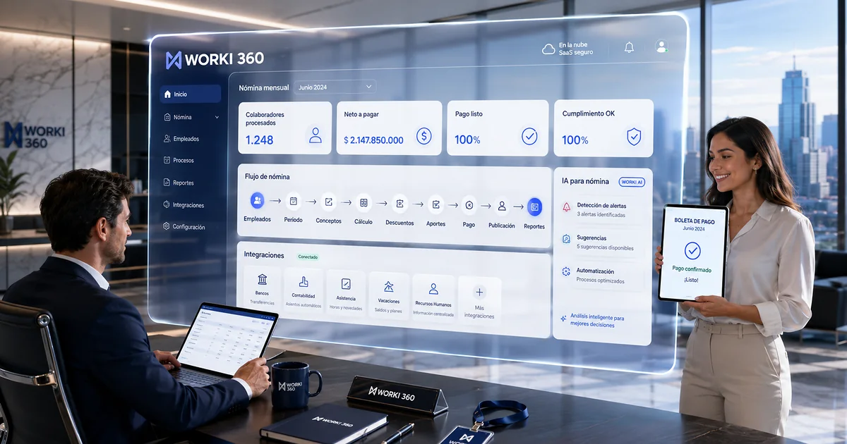 Gestion de planillas para empresas en WORKI 360