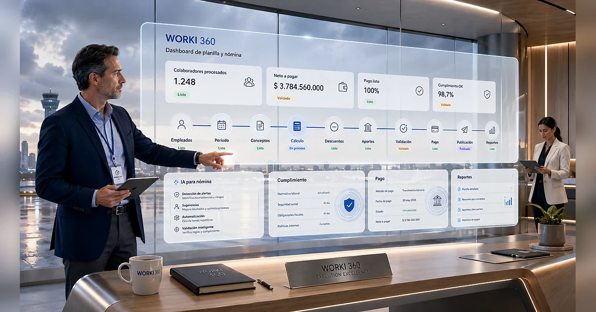 Gestion de planillas para empresas en WORKI 360