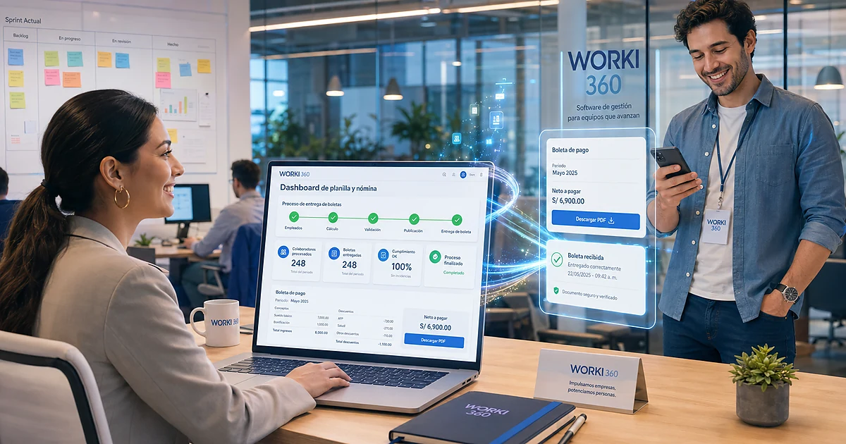 Gestion de planillas para empresas en WORKI 360