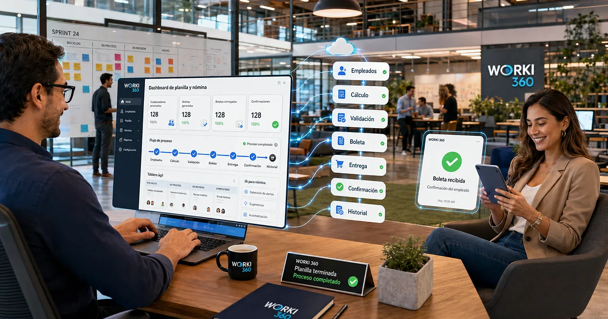 Gestion de planillas para empresas en WORKI 360