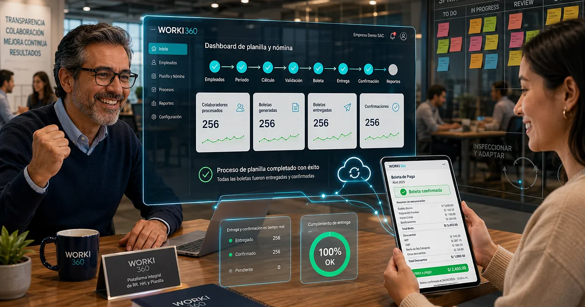 Gestion de planillas para empresas en WORKI 360