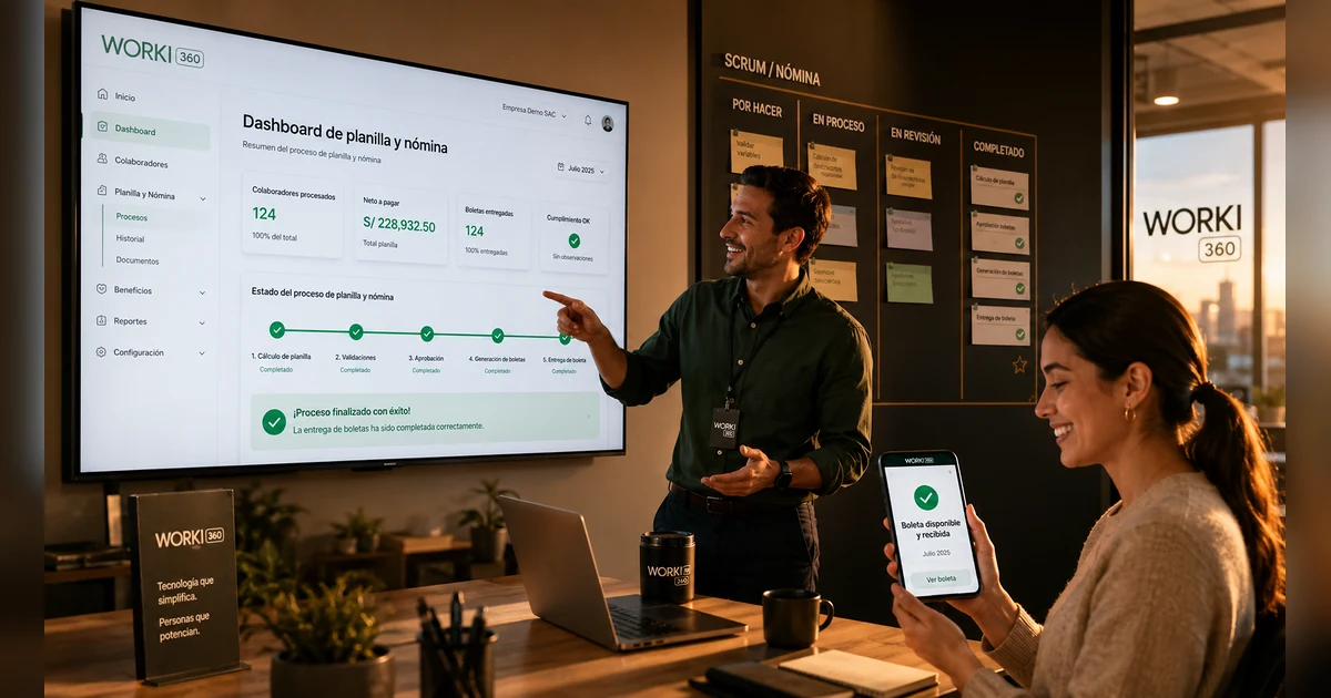Gestion de planillas para empresas en WORKI 360