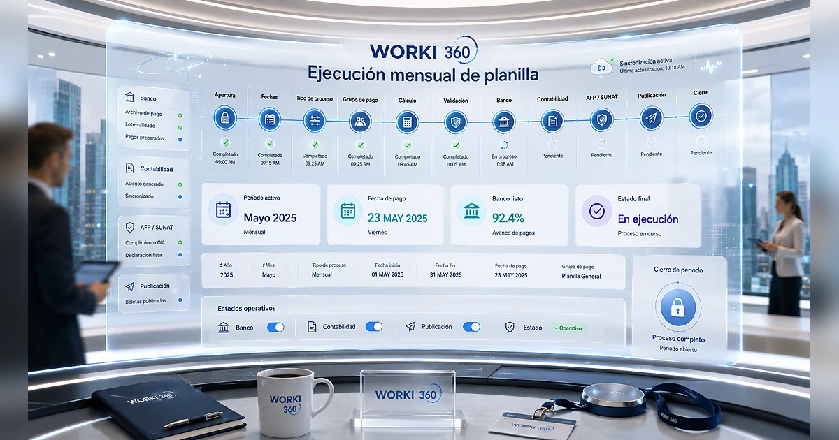 Gestion de planillas para empresas en WORKI 360