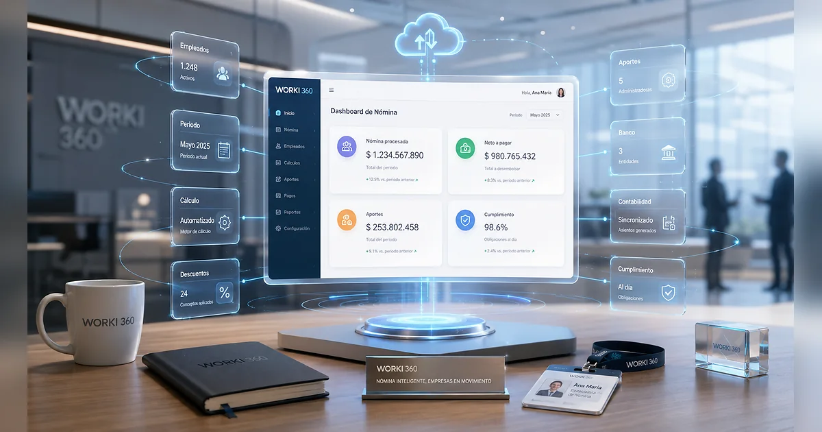 Gestion de planillas para empresas en WORKI 360