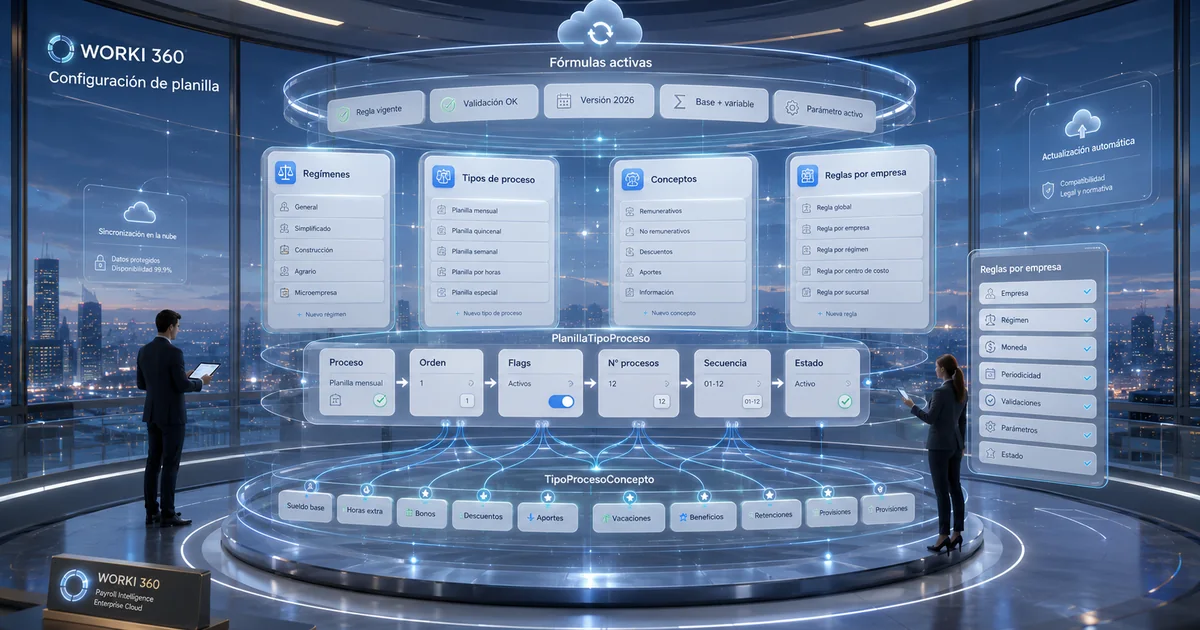 Gestion de planillas para empresas en WORKI 360