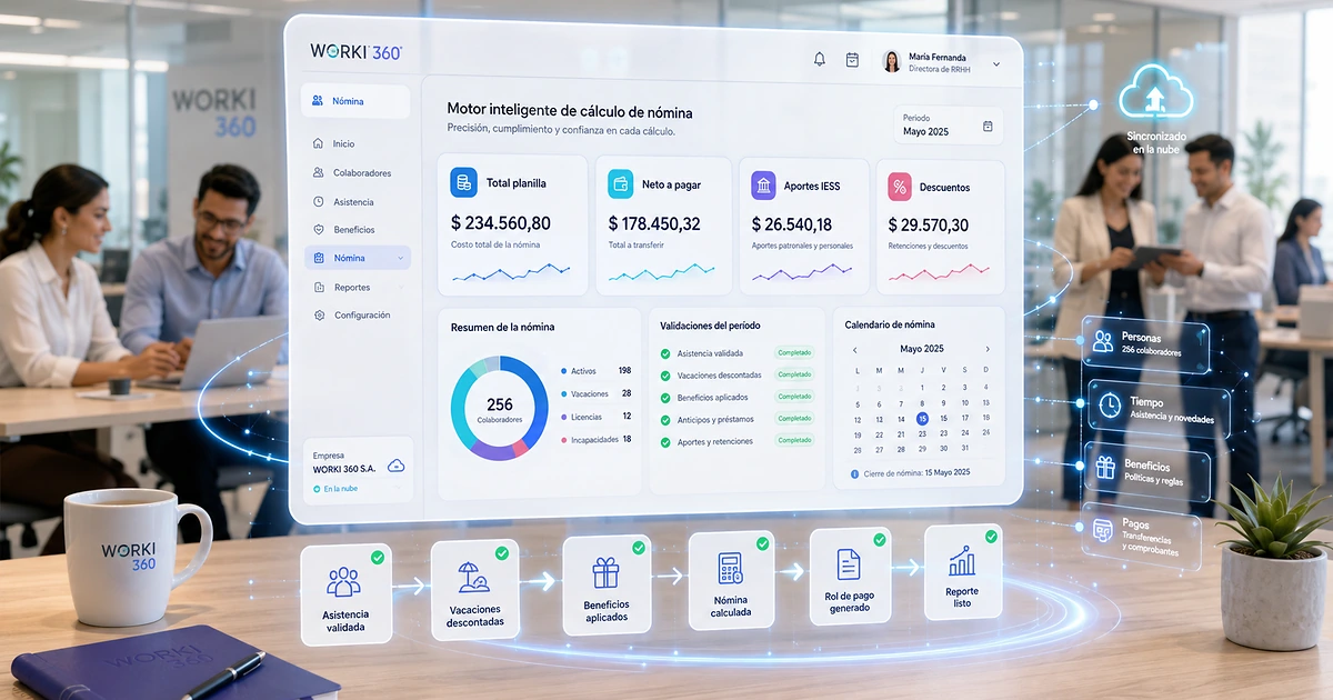 Gestion de planillas para empresas en WORKI 360
