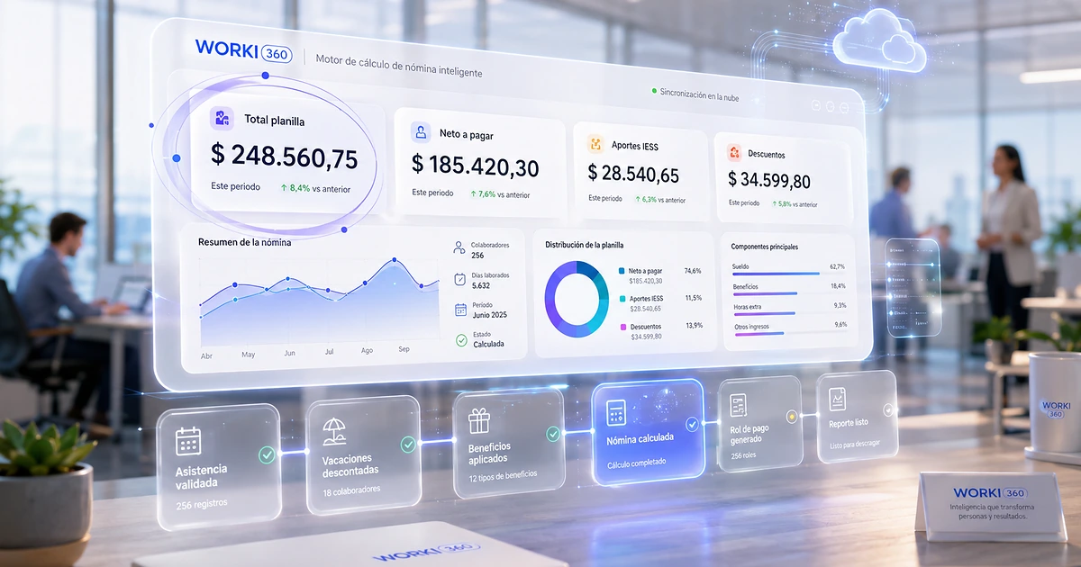 Gestion de planillas para empresas en WORKI 360