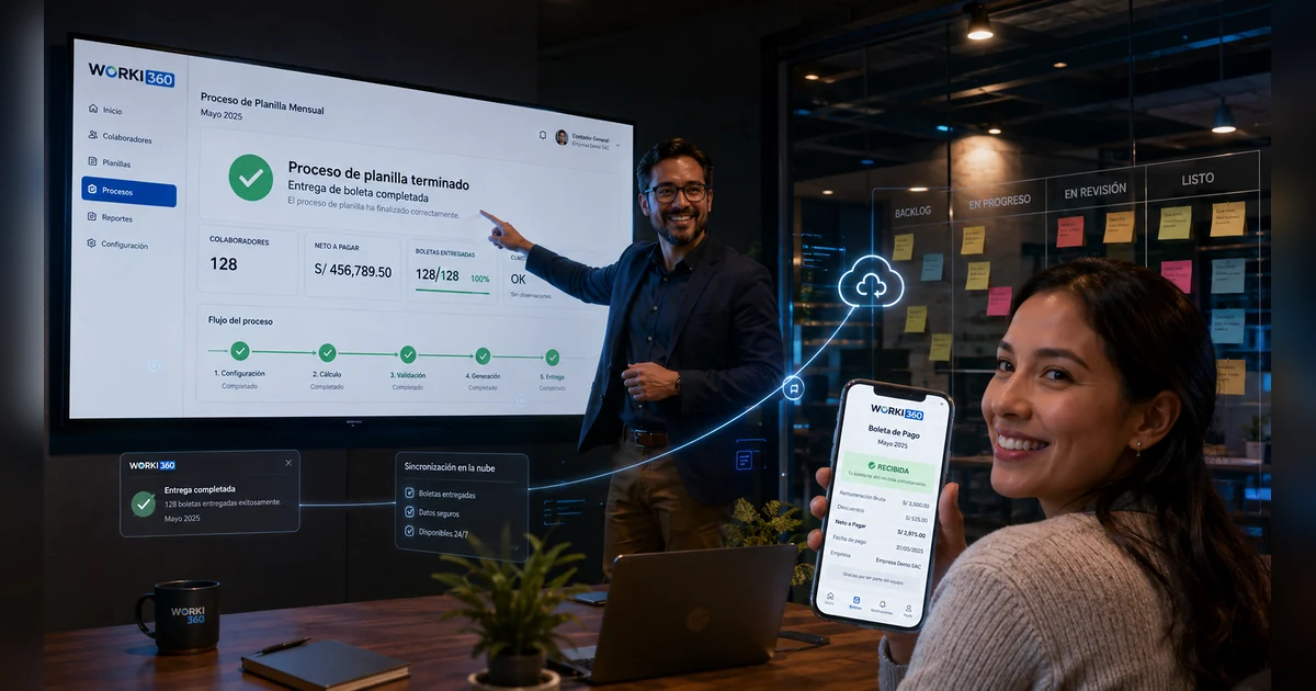 Gestion de planillas para empresas en WORKI 360