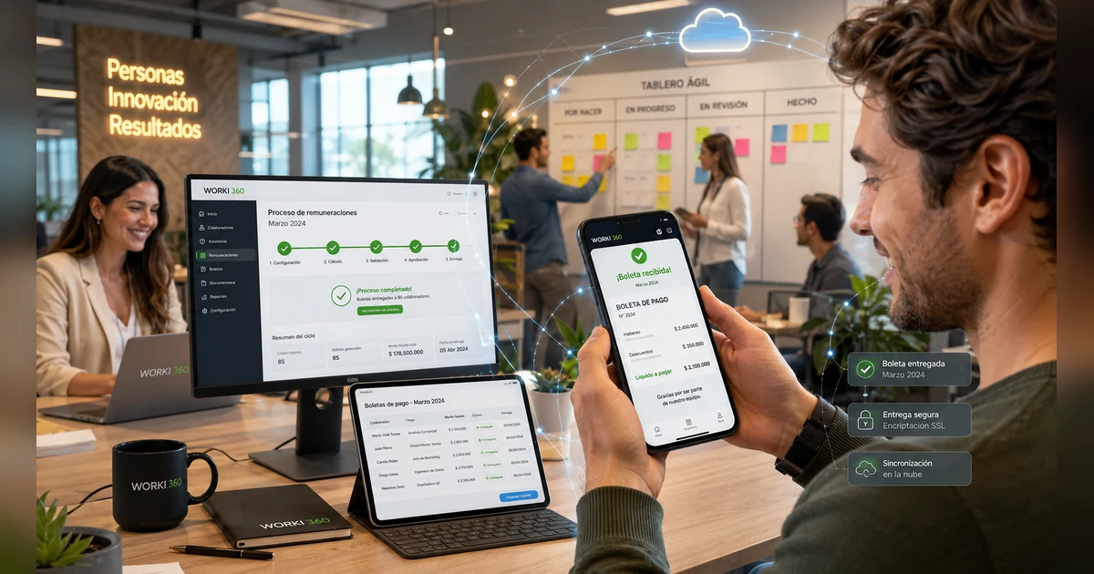 Sistema de gestion de planillas en WORKI 360