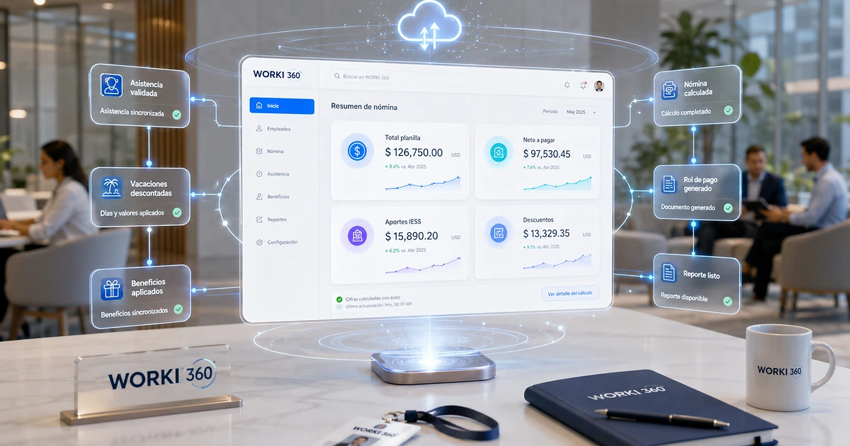 Gestion de planillas para empresas en WORKI 360