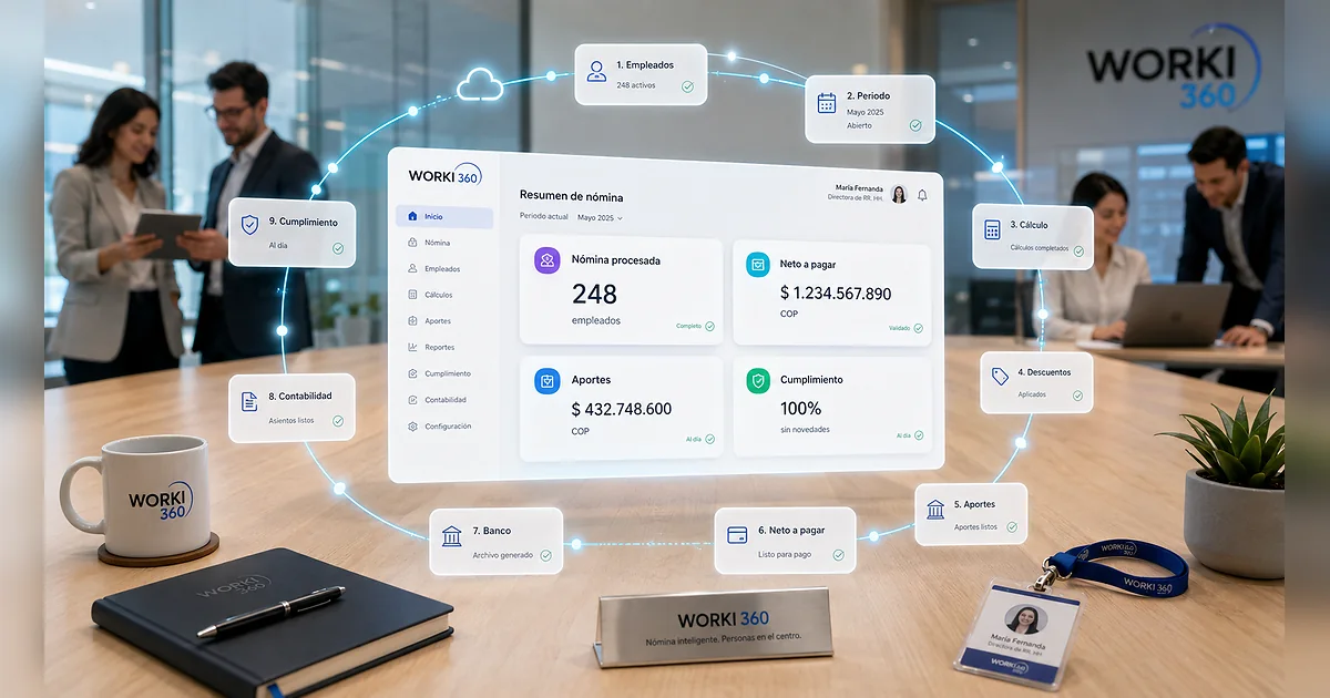 Gestion de planillas para empresas en WORKI 360