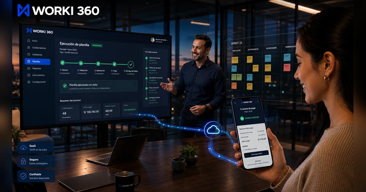 Gestion de planillas para empresas en WORKI 360
